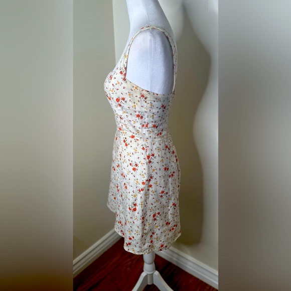 Reformation Floral Print Mini Dress Size 4 - Picture 2 of 9